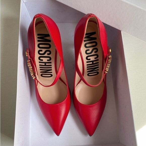 Moschino Leather Mary Jane Pump size 36 - Picture 3 of 16